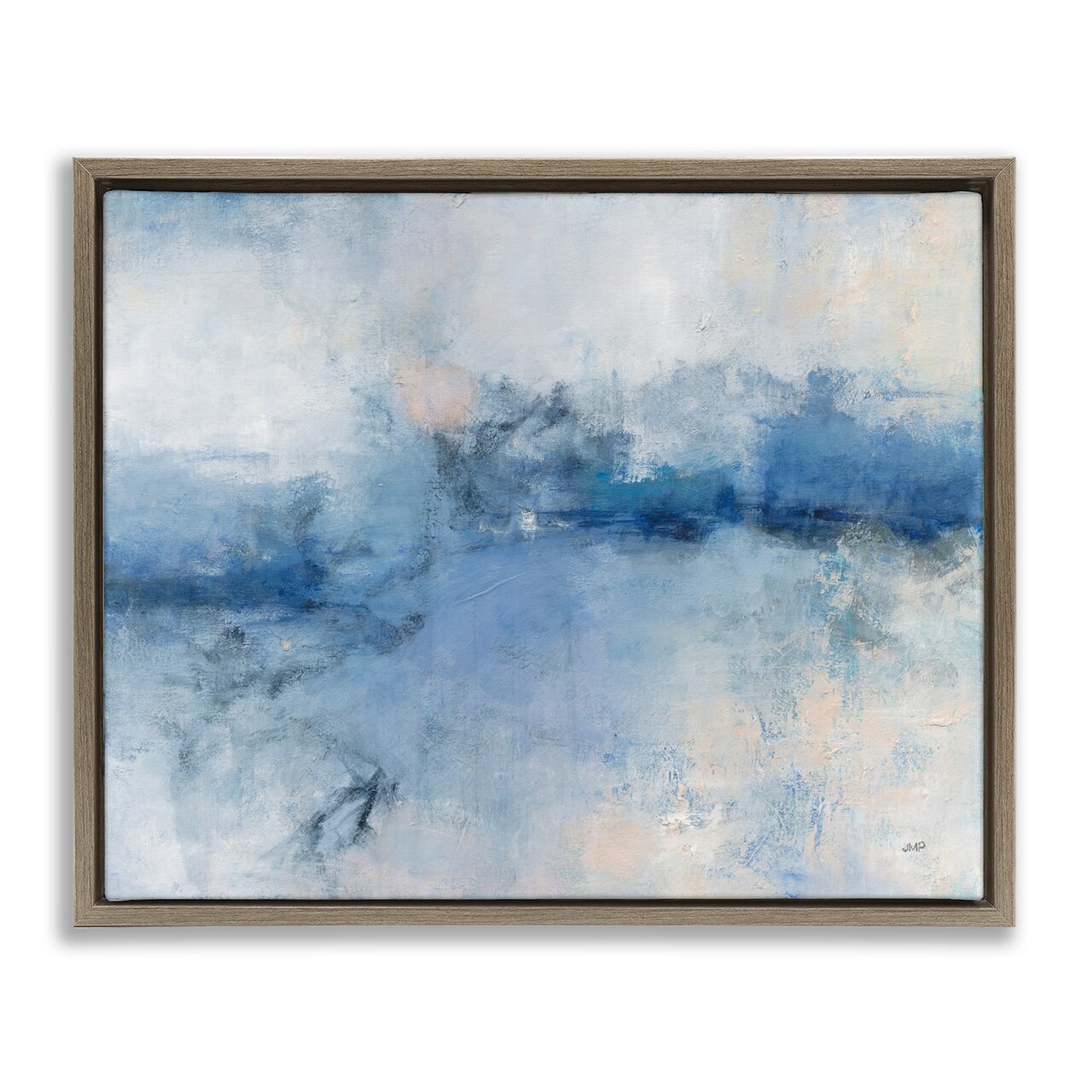 Stupell Industries Blue Seaside Impressions Framed Floater Canvas Wall Art Design by Julia Purinton